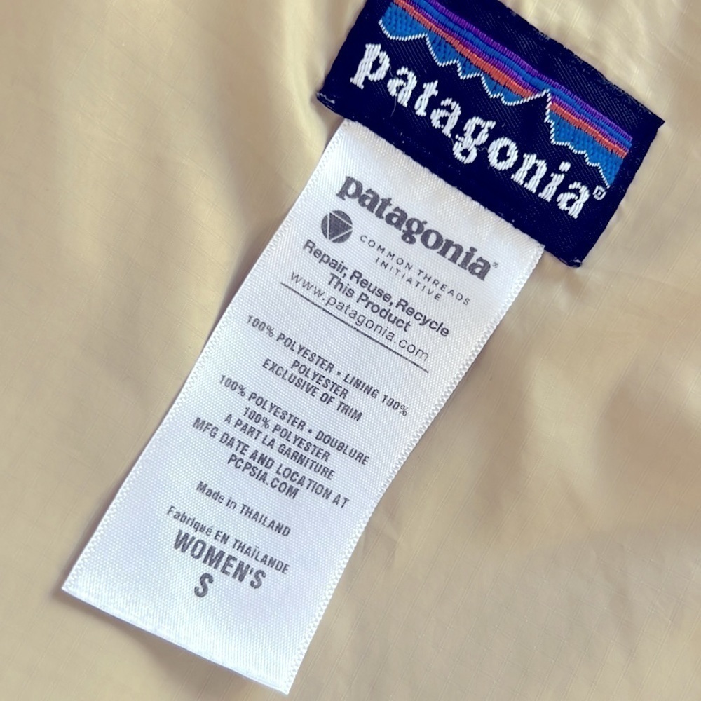 PATAGONIA l Ivory Pelage Fleece Minimilist Mountain Winter Teddybear Jacket S - Picture 4 of 12